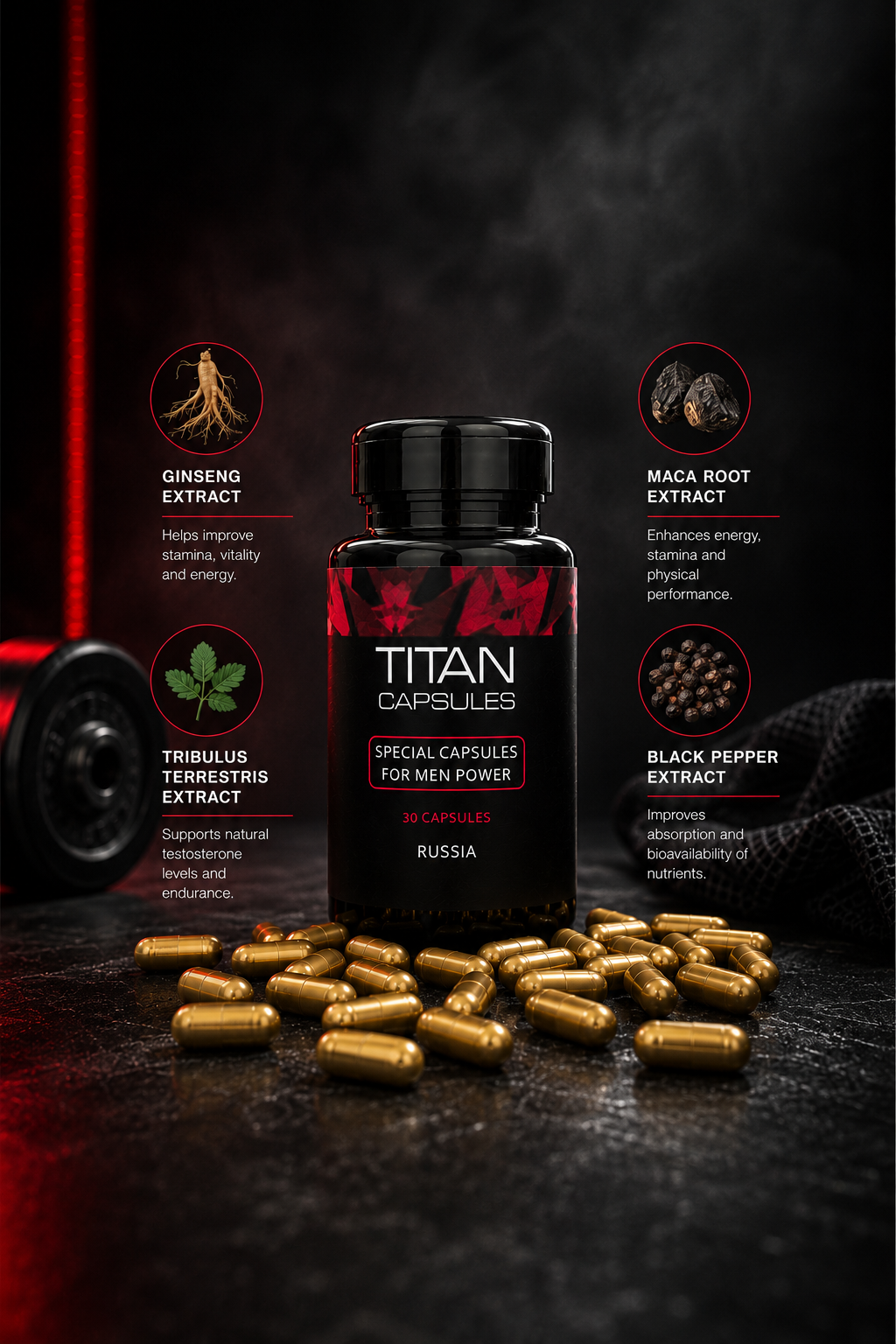 Russian TITAN Capsules (30 Capsules)